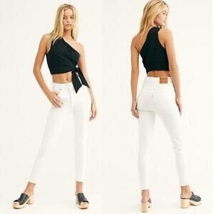 Levi's Mile High Ankle Skinny‎ Jeans Size 27 White
